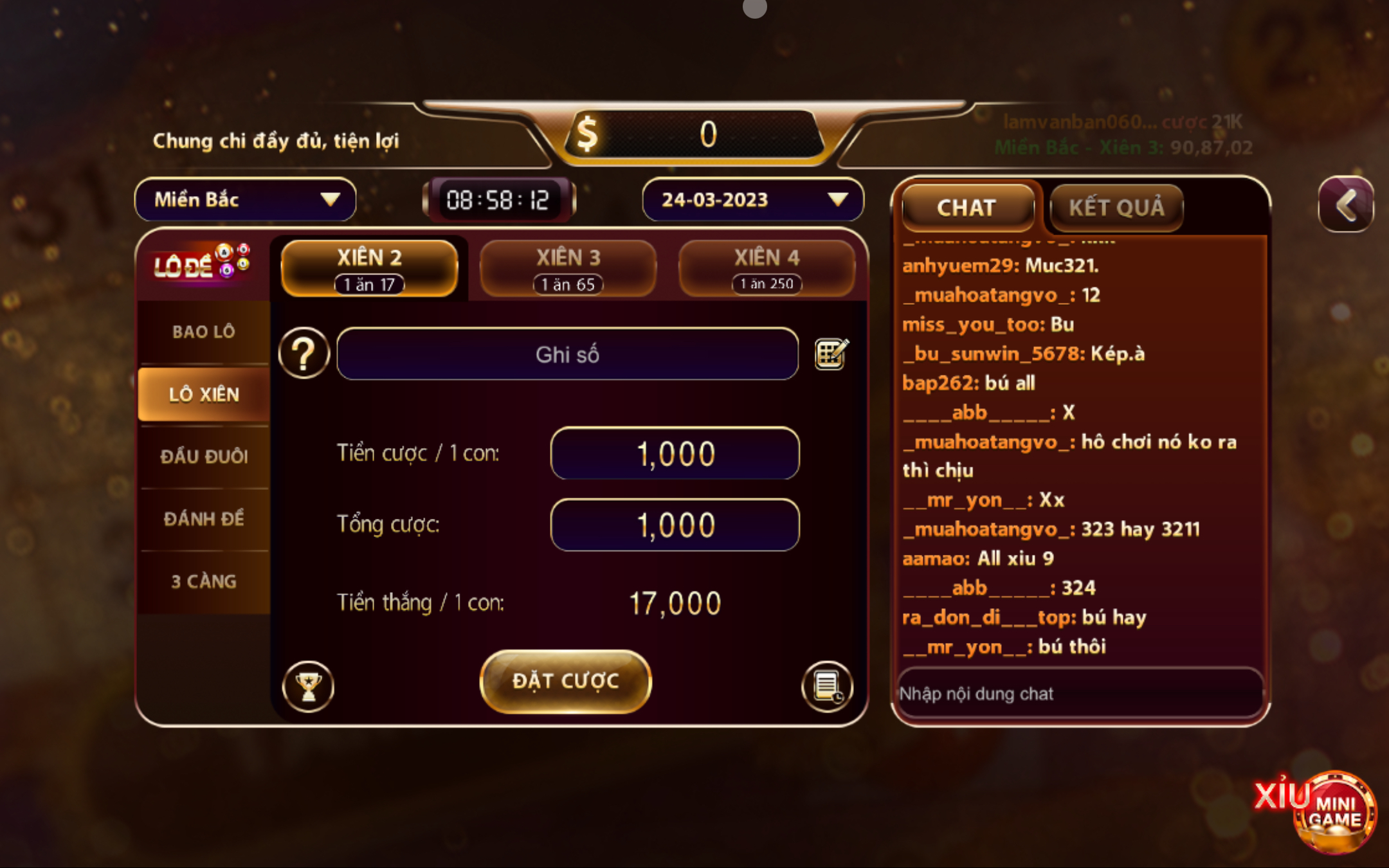 Tổng hợp các loại lô xiên tại cổng game Nhatvip ios