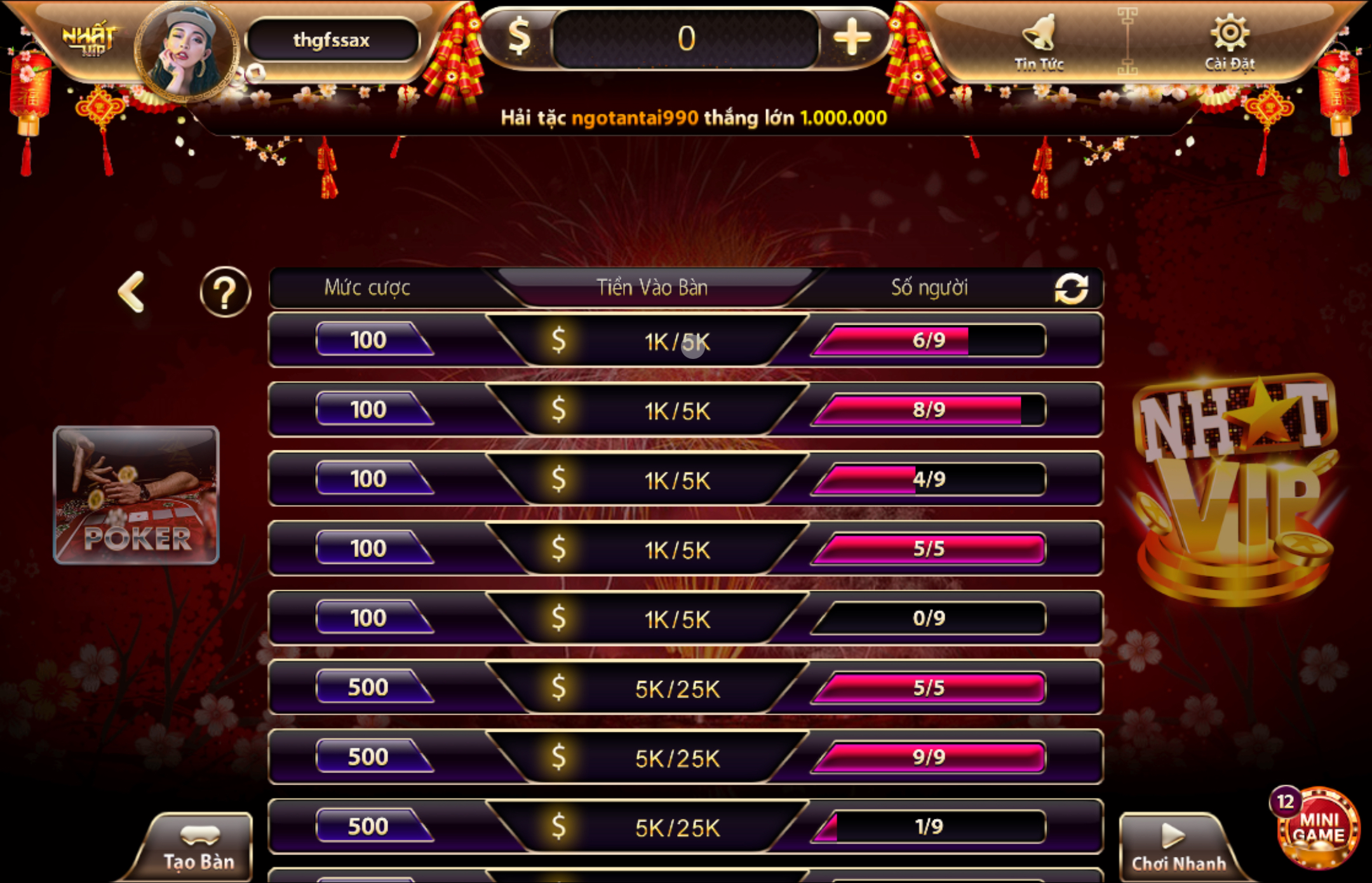 Poker là thể loại game bài được yêu thích nhiều