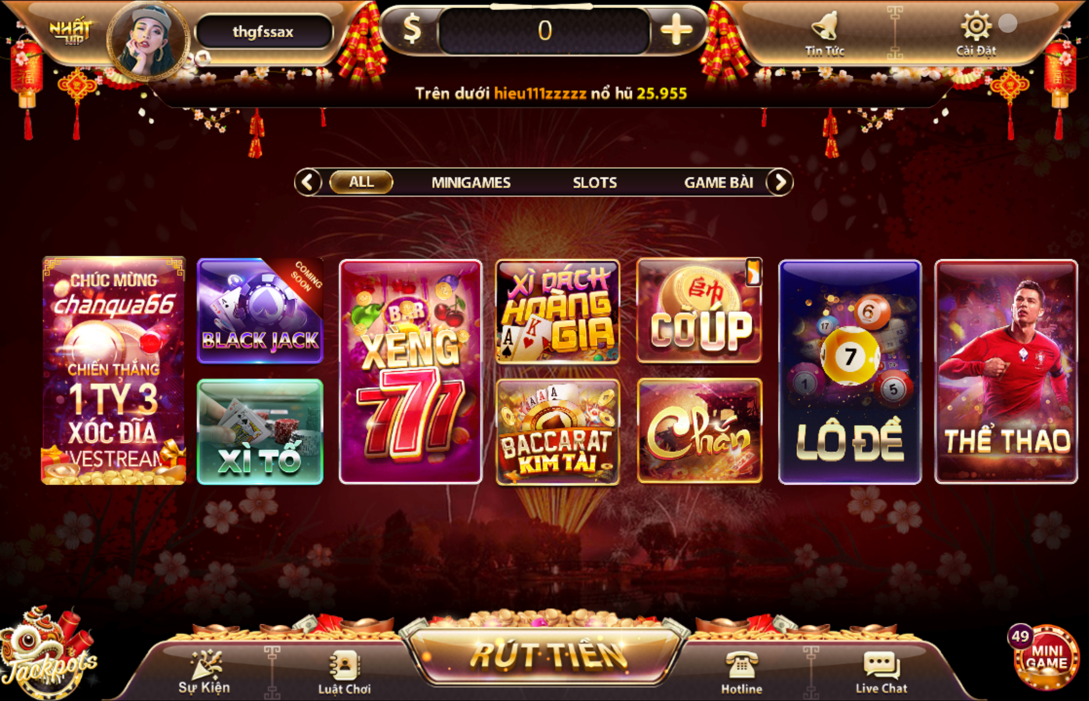 Cổng game Nhatvip có đa dạng thể loại game khác nhau