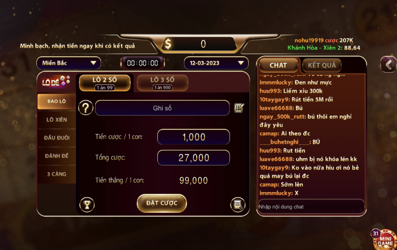 Có khá nhiều cách đánh lô trượt cho người chơi lựa chọn tại cổng game Nhatvip
