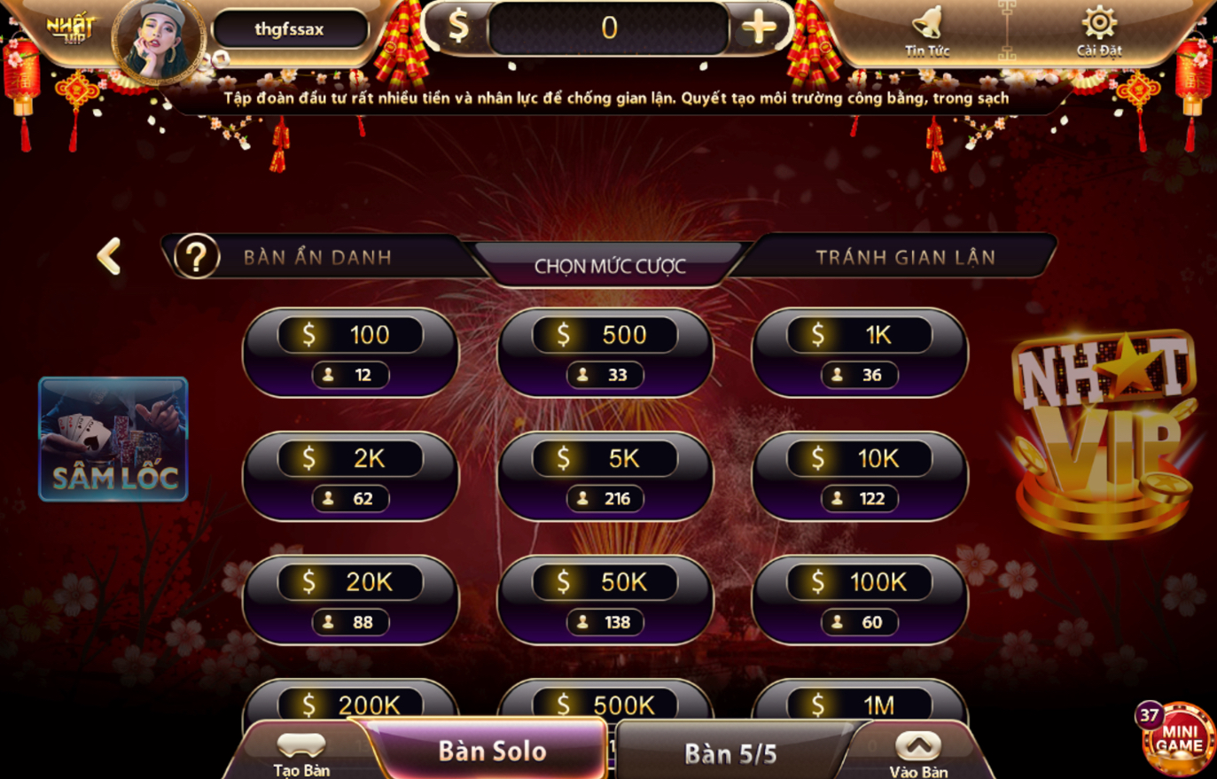 Gaio diện game rất đơn giản