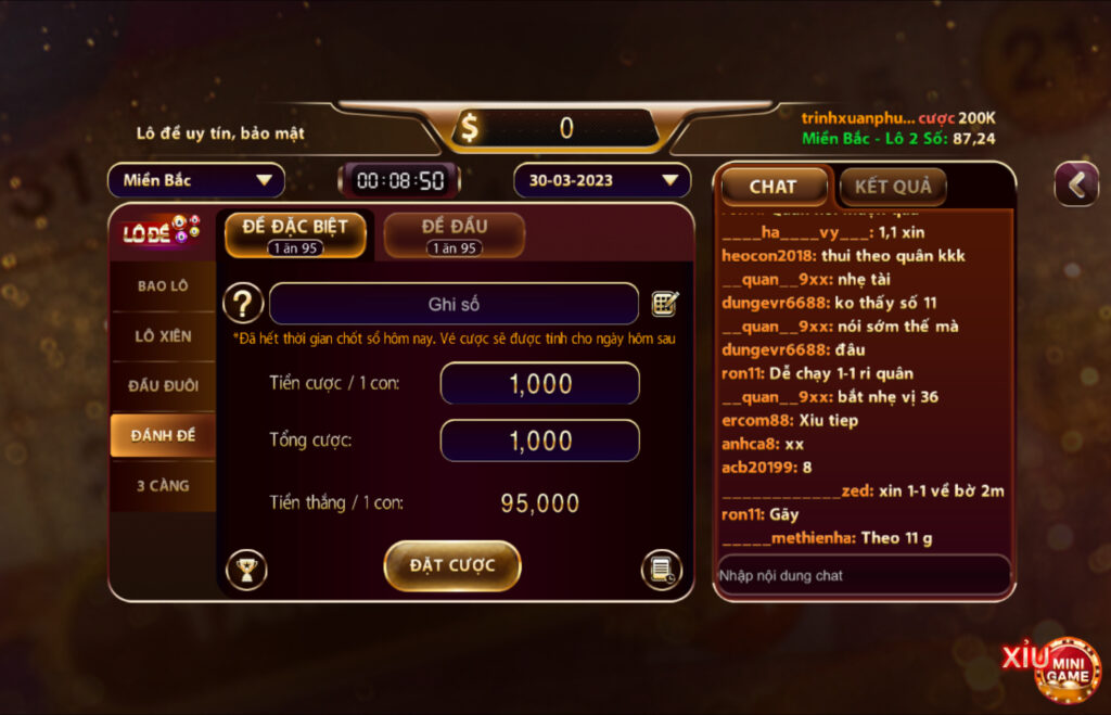 Các bước tham gia đánh lô đề đặt biệt tại cổng game Nhatvip