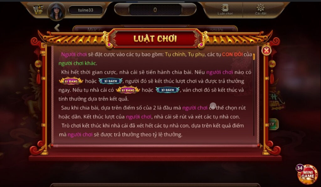 Luật chơi Xì dách hoàng gia chi tiết nhất