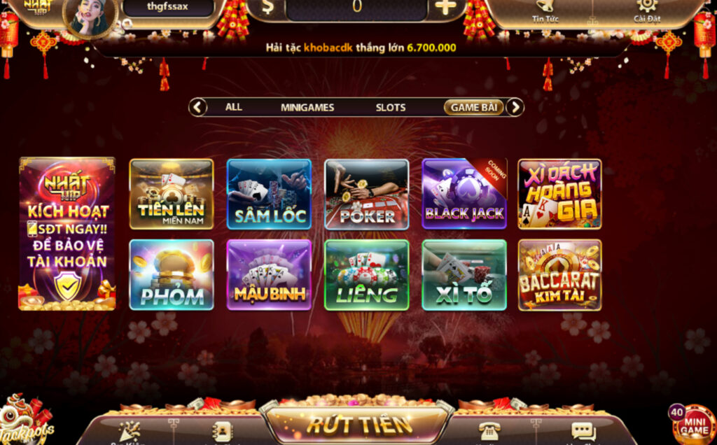 Game bài Tiên lên được yêu thích tại Nhatvip