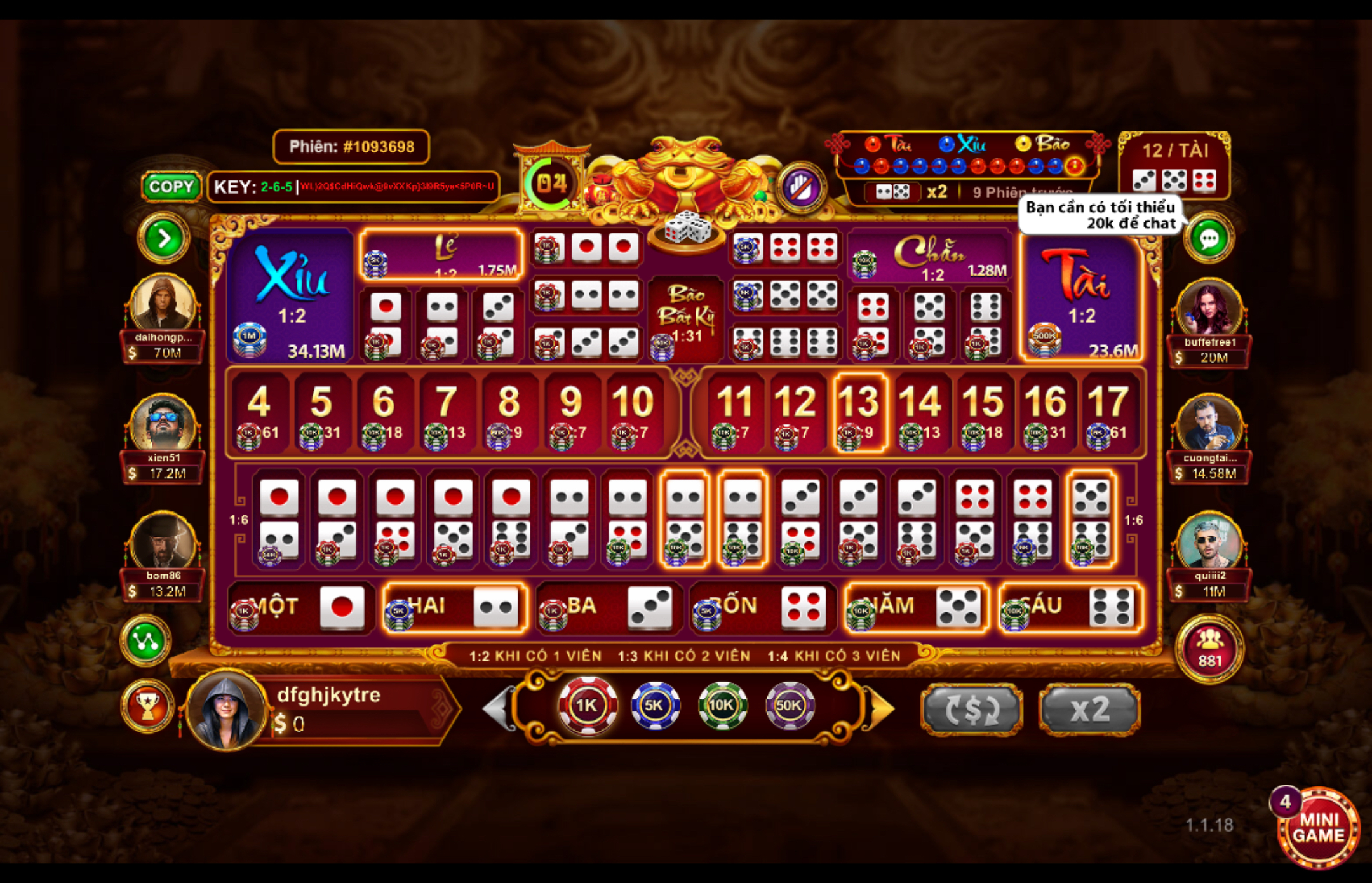 Giới thiệu tựa game Sicbo tài phú cực cuốn có tại Nhatvip