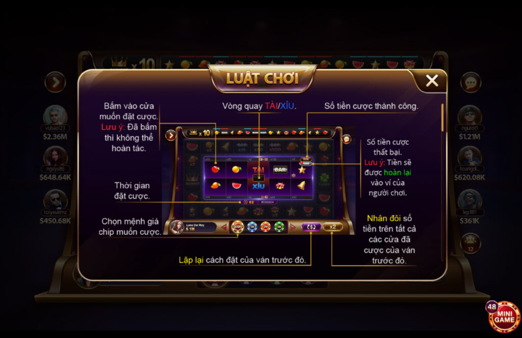 Luật chơi rất hấp dẫn