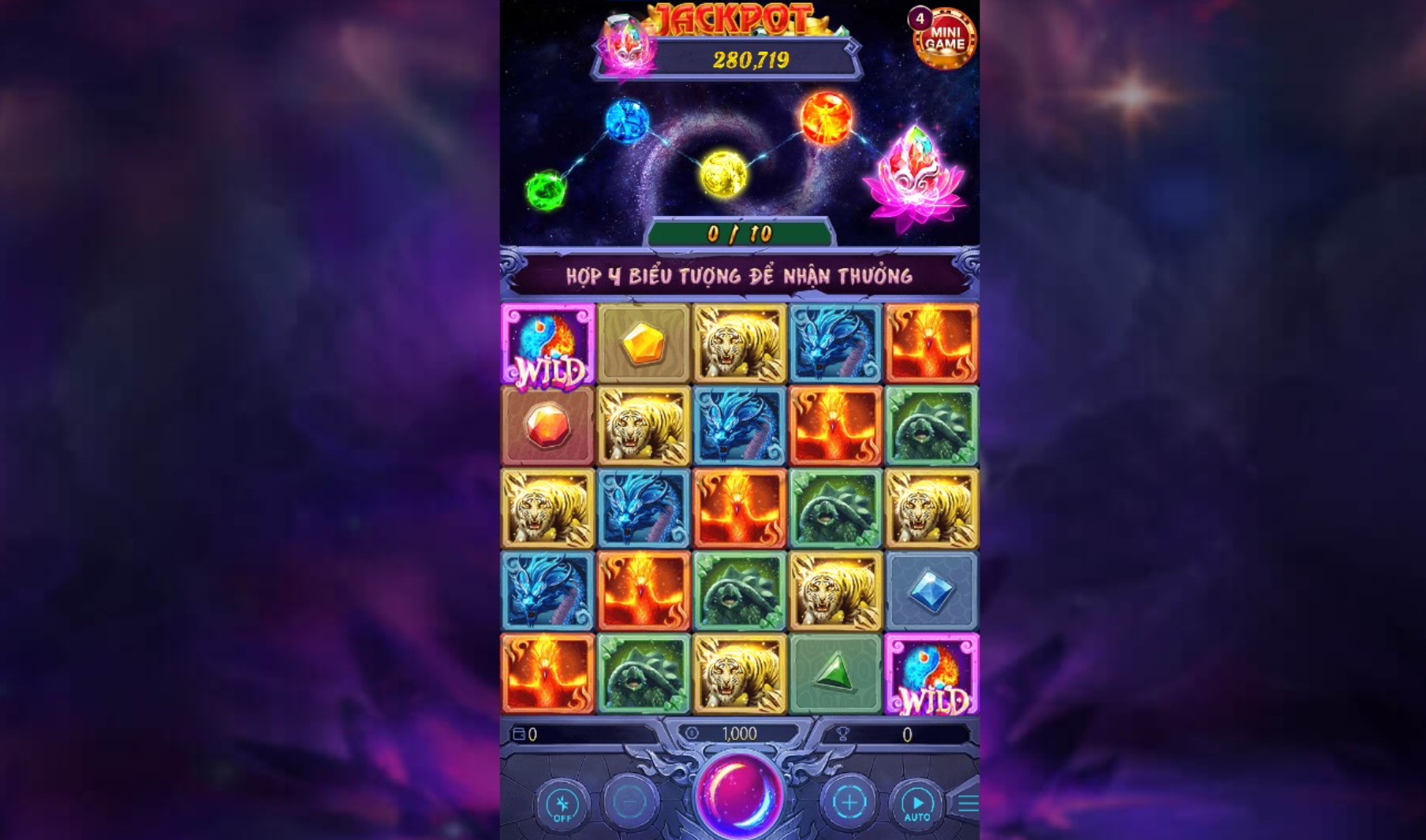 Khám phá tựa game nổ hũ Thần thú tại Nhatvip