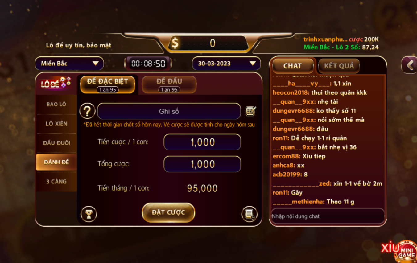 Tham gia ngay lô đề miền Bắc tại cổng game Nhatvip