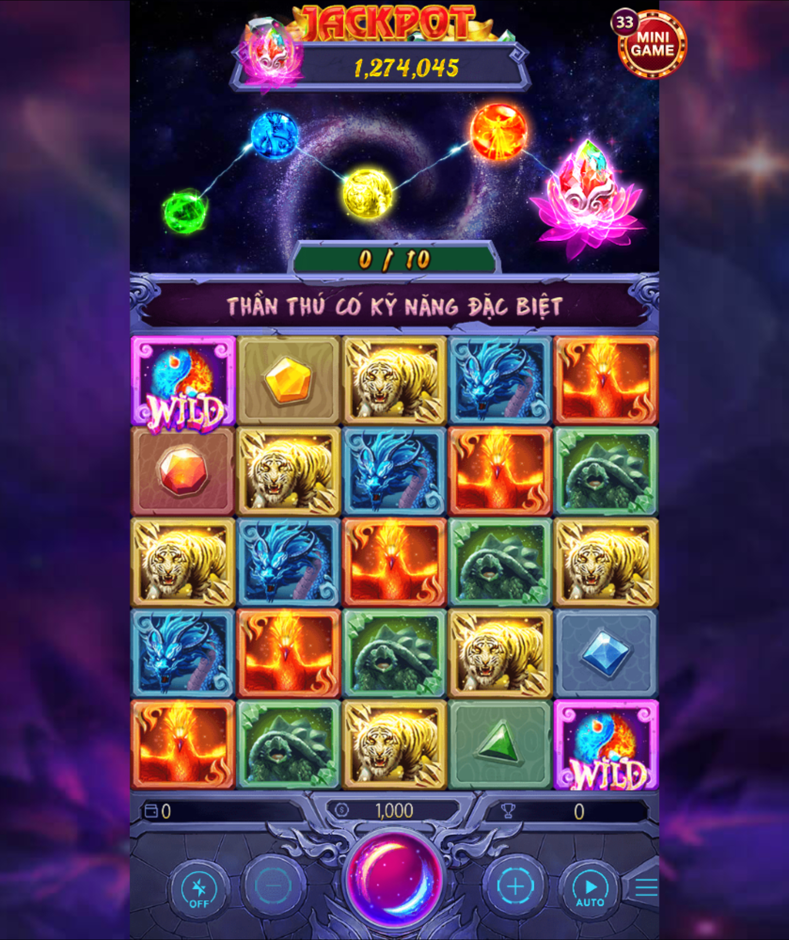 Mẹo chinh phục slot game Thần thú khi tai Nhat vip
