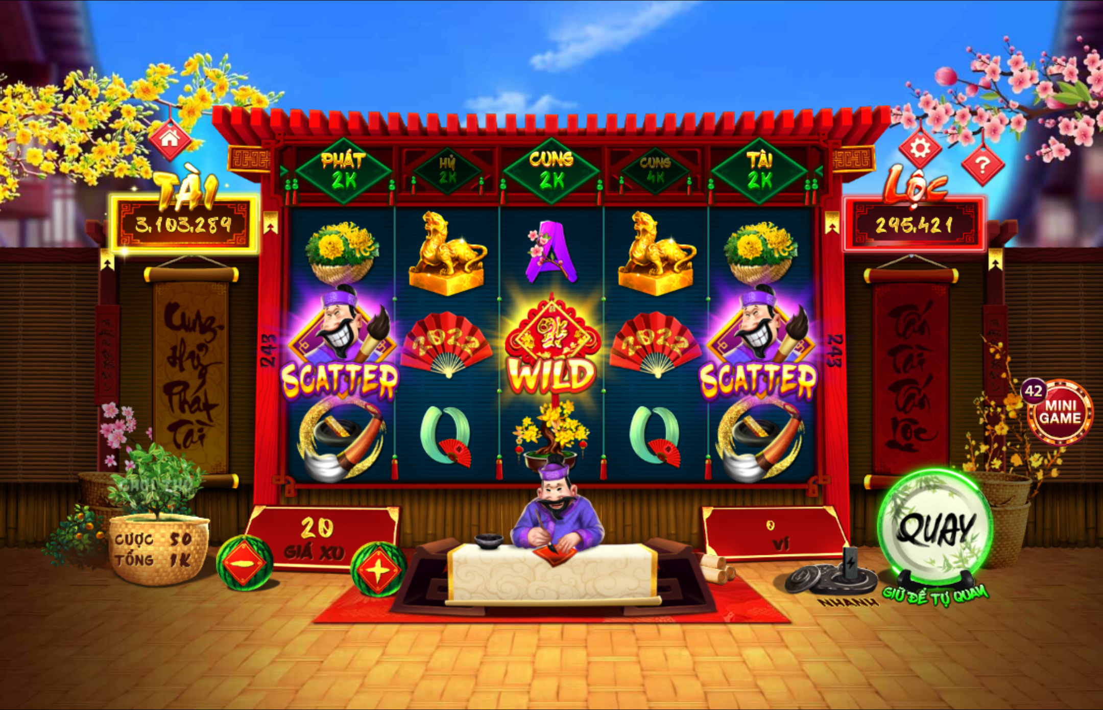 5 bí quyết chơi slot Ông đồ hiệu quả khi tai Nhatvip