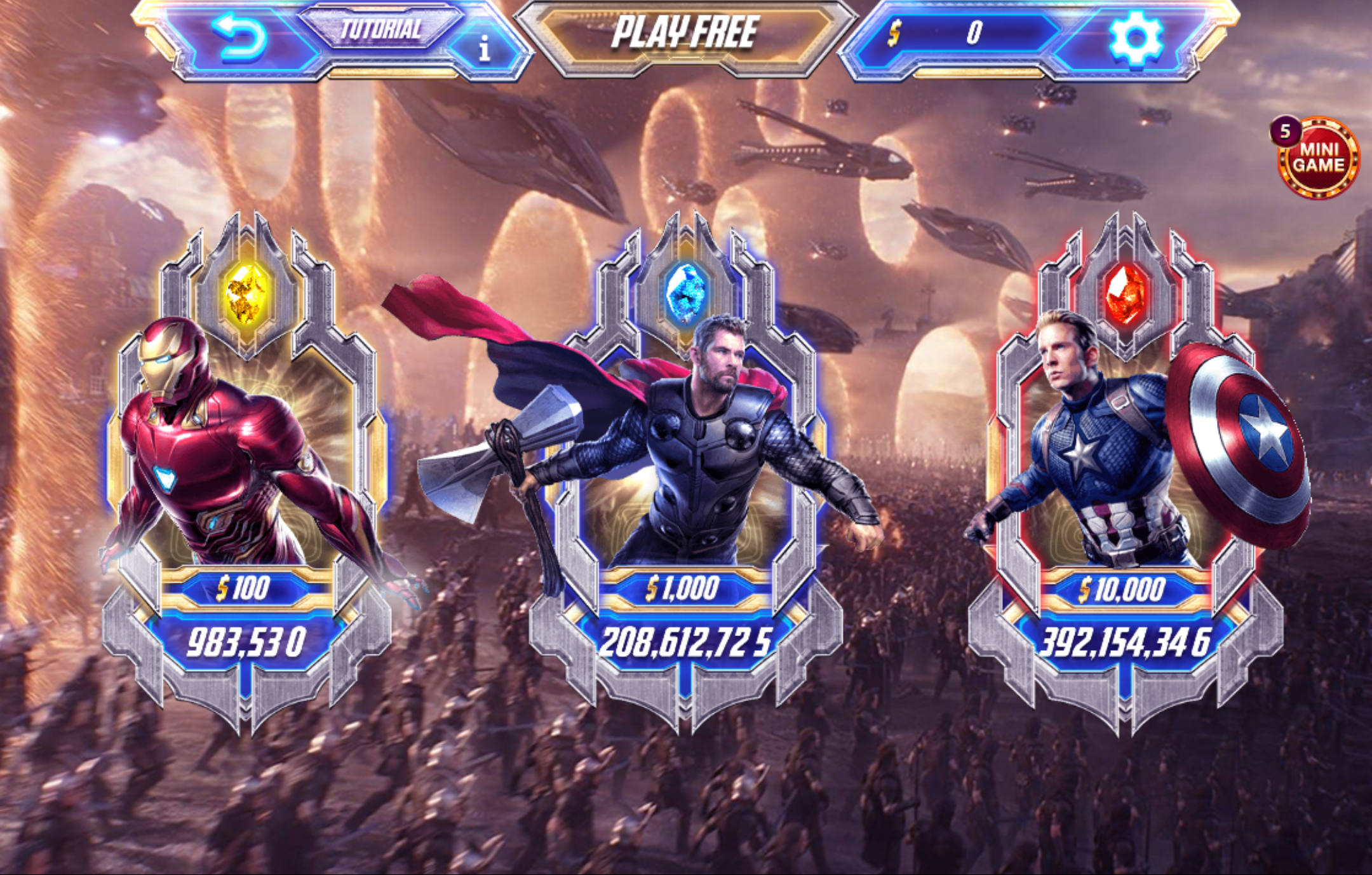 Cách chiến thắng slots game Avengers hay nhất tại Nhatvip